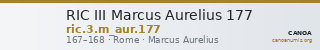 RIC III Marcus Aurelius 177 — CANOA