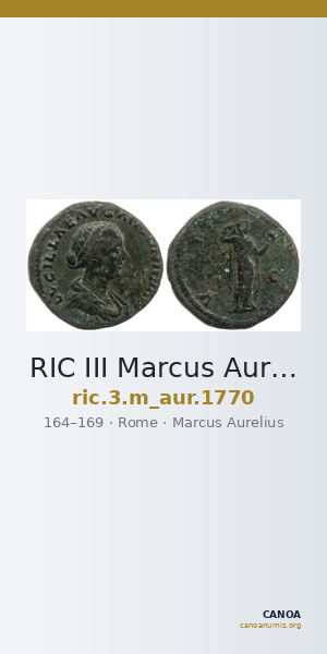 RIC III Marcus Aurelius 1770 — CANOA