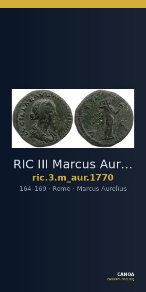 RIC III Marcus Aurelius 1770 — CANOA