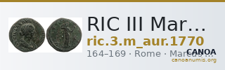 RIC III Marcus Aurelius 1770 — CANOA