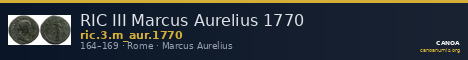 RIC III Marcus Aurelius 1770 — CANOA