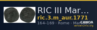 RIC III Marcus Aurelius 1771 — CANOA