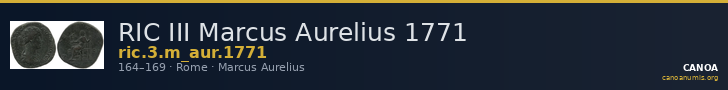 RIC III Marcus Aurelius 1771 — CANOA