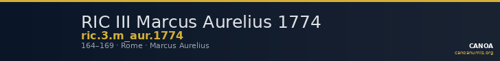 RIC III Marcus Aurelius 1774 — CANOA
