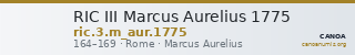RIC III Marcus Aurelius 1775 — CANOA