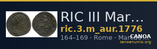 RIC III Marcus Aurelius 1776 — CANOA