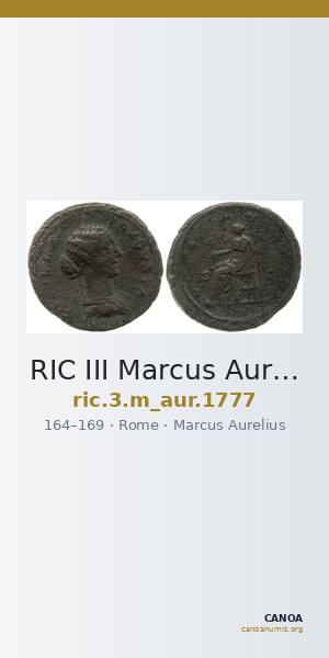 RIC III Marcus Aurelius 1777 — CANOA