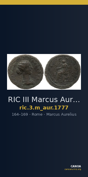 RIC III Marcus Aurelius 1777 — CANOA