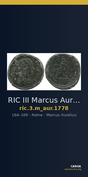 RIC III Marcus Aurelius 1778 — CANOA