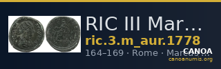 RIC III Marcus Aurelius 1778 — CANOA