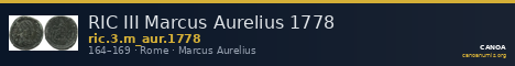 RIC III Marcus Aurelius 1778 — CANOA