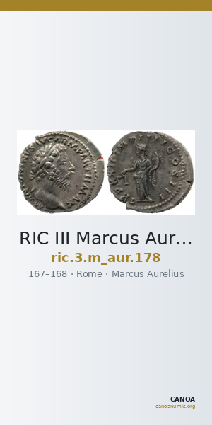 RIC III Marcus Aurelius 178 — CANOA
