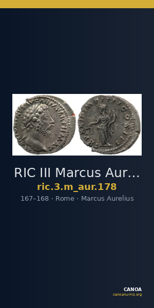 RIC III Marcus Aurelius 178 — CANOA