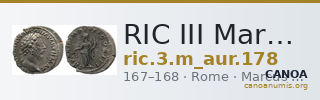 RIC III Marcus Aurelius 178 — CANOA