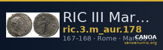 RIC III Marcus Aurelius 178 — CANOA
