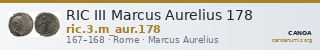RIC III Marcus Aurelius 178 — CANOA