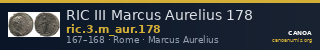RIC III Marcus Aurelius 178 — CANOA