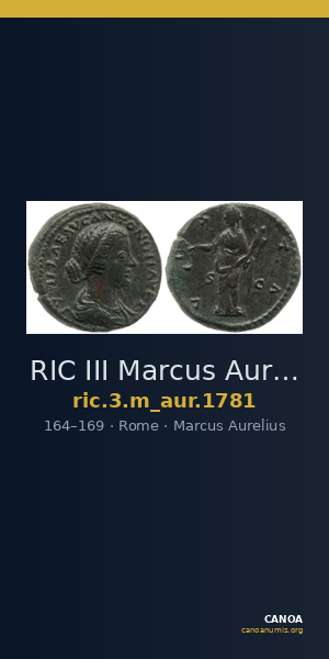 RIC III Marcus Aurelius 1781 — CANOA