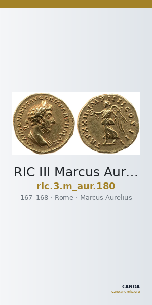 RIC III Marcus Aurelius 180 — CANOA