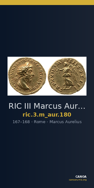 RIC III Marcus Aurelius 180 — CANOA