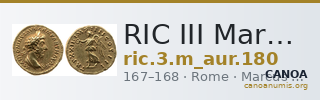 RIC III Marcus Aurelius 180 — CANOA