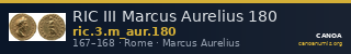 RIC III Marcus Aurelius 180 — CANOA