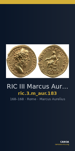 RIC III Marcus Aurelius 183 — CANOA