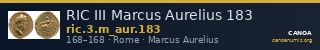 RIC III Marcus Aurelius 183 — CANOA