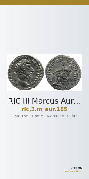 RIC III Marcus Aurelius 185 — CANOA