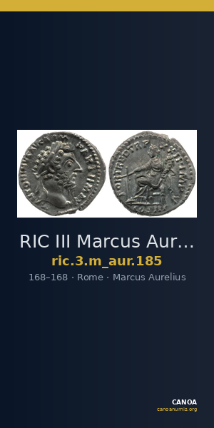 RIC III Marcus Aurelius 185 — CANOA