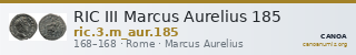 RIC III Marcus Aurelius 185 — CANOA