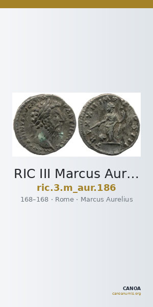 RIC III Marcus Aurelius 186 — CANOA