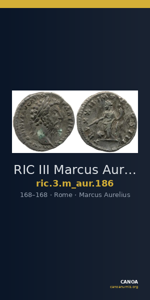 RIC III Marcus Aurelius 186 — CANOA