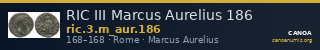 RIC III Marcus Aurelius 186 — CANOA