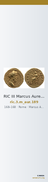 RIC III Marcus Aurelius 189 — CANOA