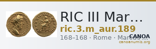 RIC III Marcus Aurelius 189 — CANOA