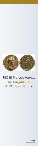 RIC III Marcus Aurelius 190 — CANOA