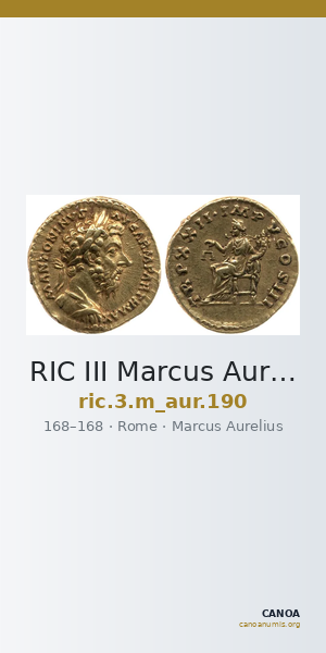 RIC III Marcus Aurelius 190 — CANOA