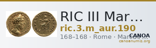 RIC III Marcus Aurelius 190 — CANOA