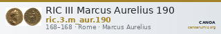 RIC III Marcus Aurelius 190 — CANOA
