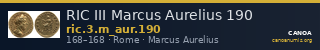 RIC III Marcus Aurelius 190 — CANOA