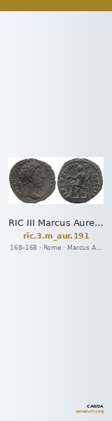 RIC III Marcus Aurelius 191 — CANOA