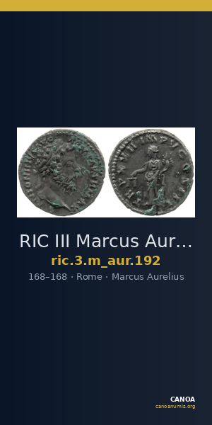 RIC III Marcus Aurelius 192 — CANOA