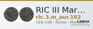 RIC III Marcus Aurelius 192 — CANOA