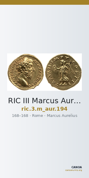 RIC III Marcus Aurelius 194 — CANOA