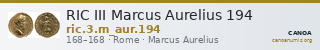 RIC III Marcus Aurelius 194 — CANOA