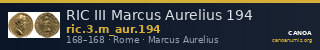 RIC III Marcus Aurelius 194 — CANOA