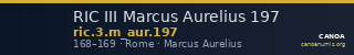 RIC III Marcus Aurelius 197 — CANOA