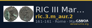 RIC III Marcus Aurelius 2 — CANOA