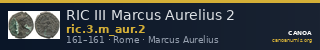 RIC III Marcus Aurelius 2 — CANOA